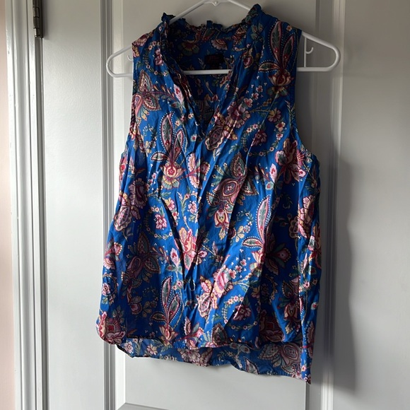 2 J Crew sleeveless cotton shirts size 6 - Picture 4 of 5